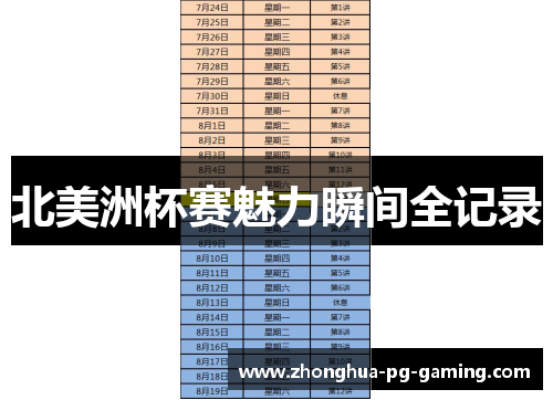 北美洲杯赛魅力瞬间全记录