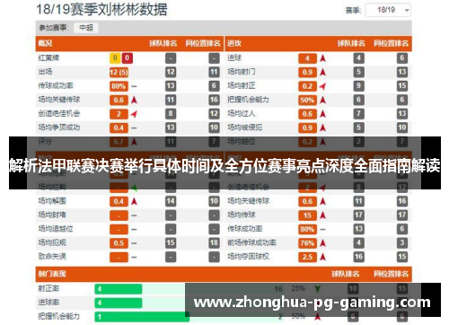 解析法甲联赛决赛举行具体时间及全方位赛事亮点深度全面指南解读